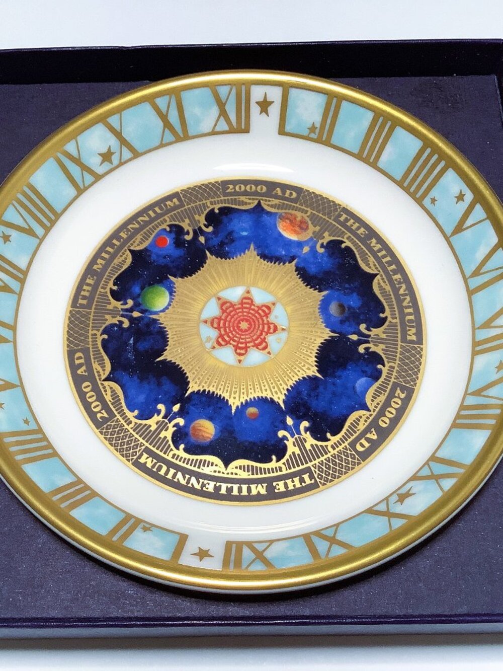 Royal Worcester Millennium 2000 Fine Bone China Coaster 4.5" England EUC